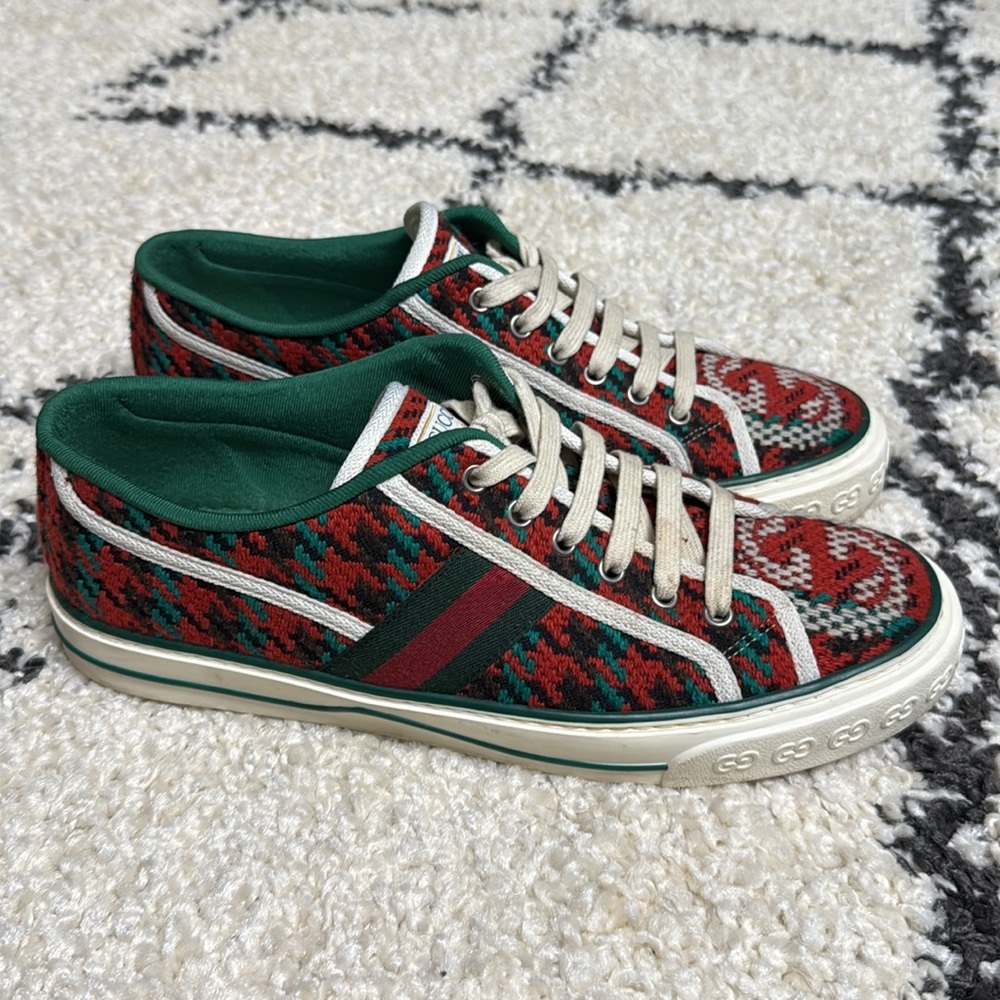 Men’s Gucci Houndstooth Sneakers Size 10